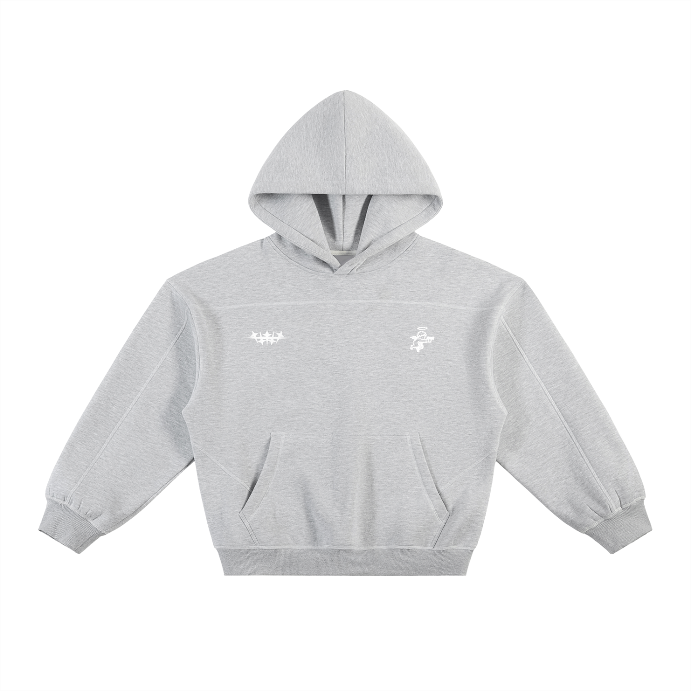 Cupid Boxy Fit Stitched Hoodie