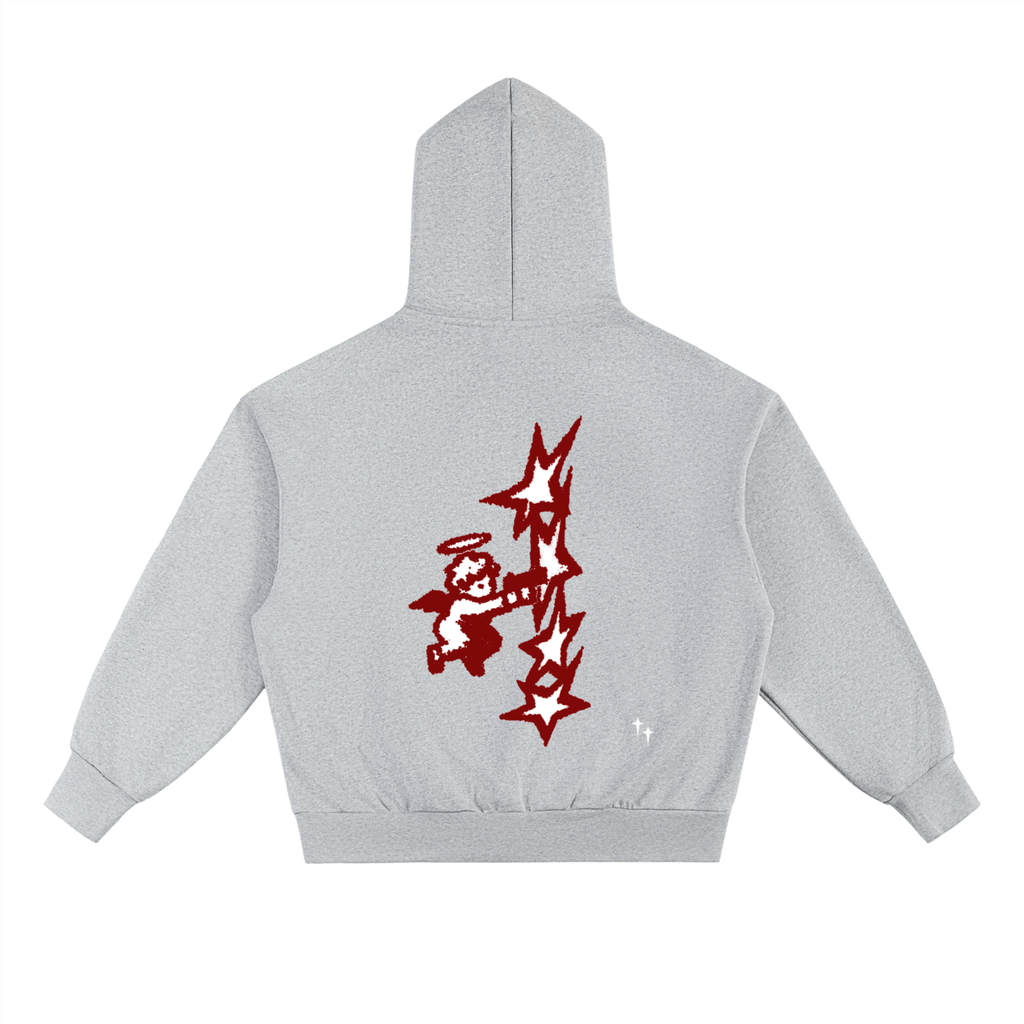 Cupid Stars Red Heavyweight Hoodie