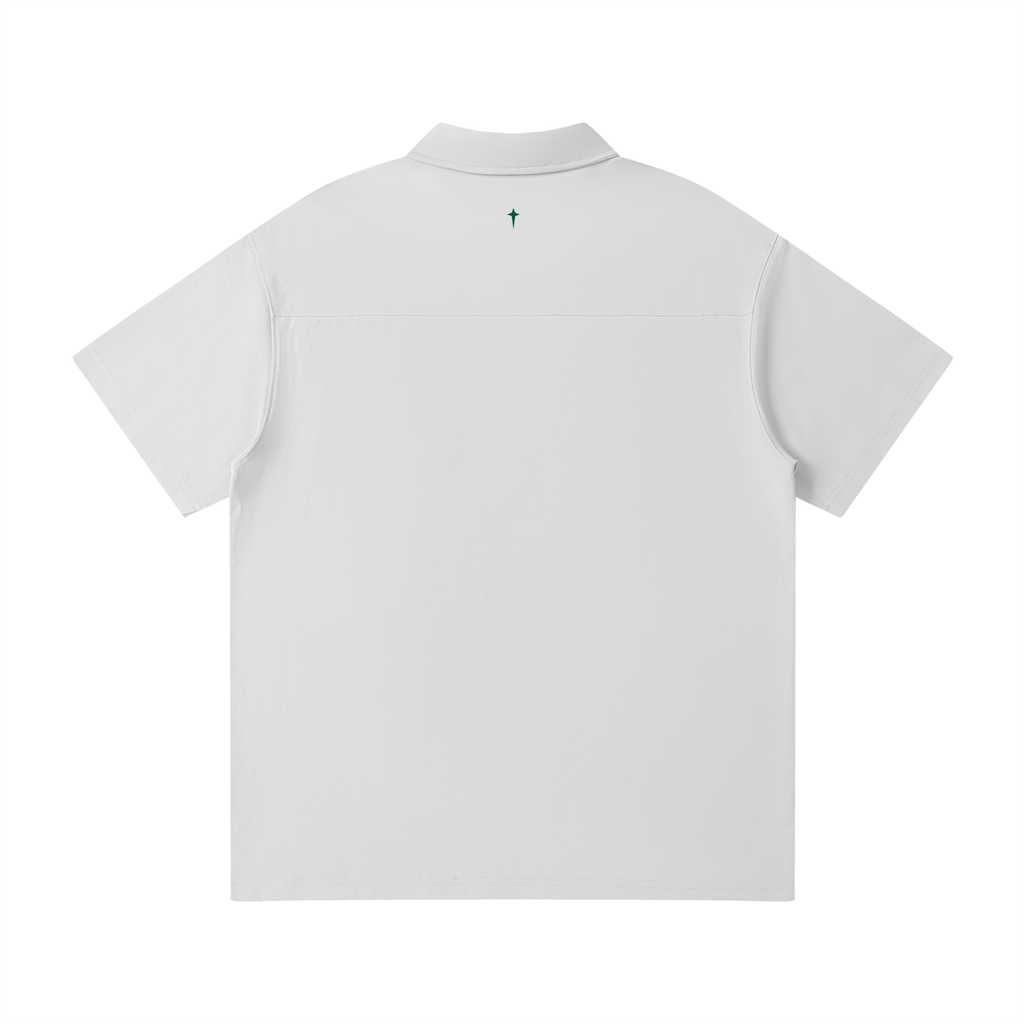 Mulini Quarter-Zip White Polo