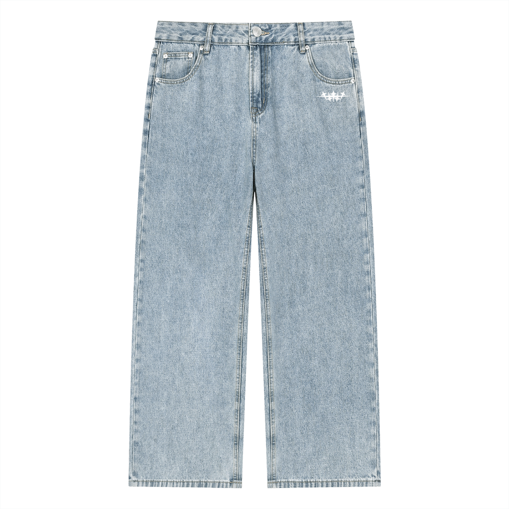 Mulini Vintage Wash Straight Jeans